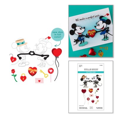 Spellbinders Etched Dies - Classic Mouse Love