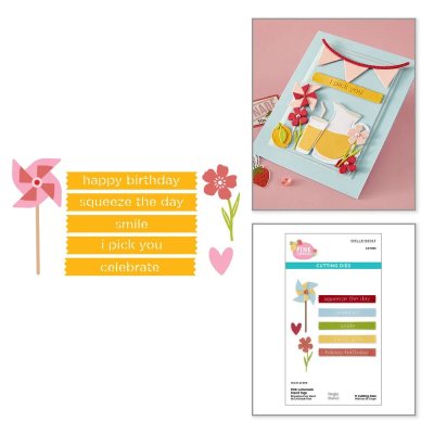 Spellbinders Etched Dies - Pink Lemonade Stand Tags