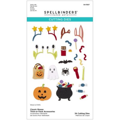 Spellbinders Etched Dies - Classic Mouse Trick-or-Treat Accessories