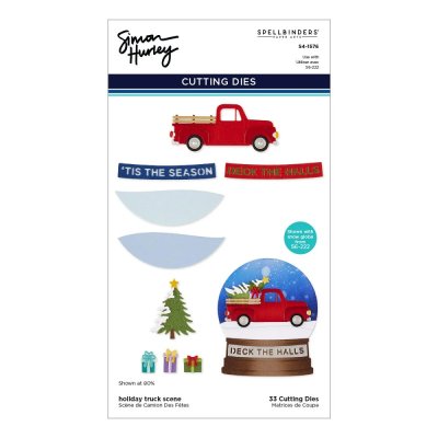 Spellbinders Etched Dies - Holiday Truck Scene by Simon Hurley