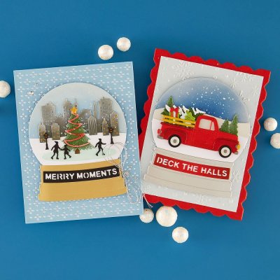 Spellbinders Etched Dies - City Skating Scene by Simon Hurley