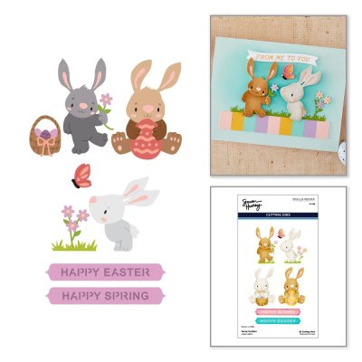 Spellbinders Etched Dies - Bunny Buddies by Simon Hurley