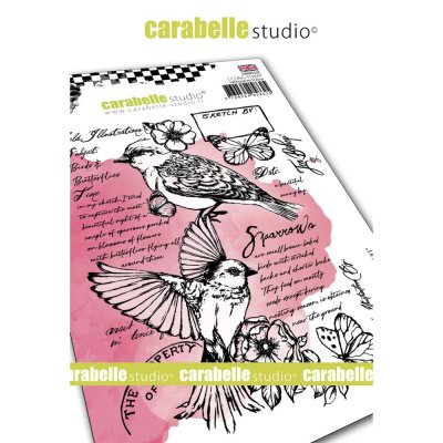 Carabelle Studio A6 Cling Stamp By Jen Bishop - Field Bird #1