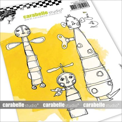Carabelle Studio A6 Cling Stamps - Mechanicals