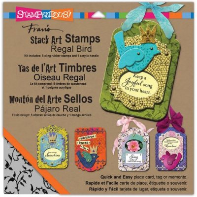 Stampendous Stack Art Cling Stamp Kit - Regal Bird