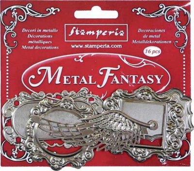 Stamperia Metal Fantasy Selection - Plaquette (16 pieces)