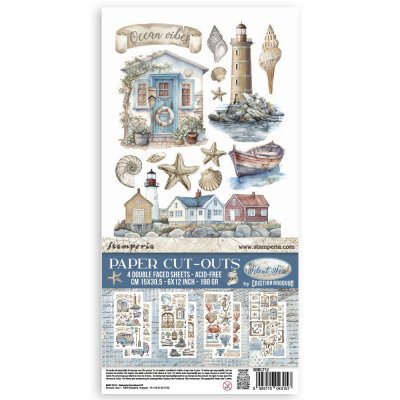 Stamperia 6”x12” Paper Cut-outs - Silent Sea