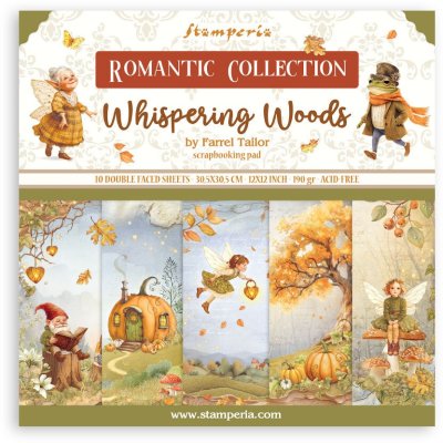 Stamperia 12”x12” Paper Pack - Whispering Woods (10 sheets)
