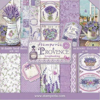 Stamperia 12”x12” Double-Sided Paper Pad - Provence (10 pack)