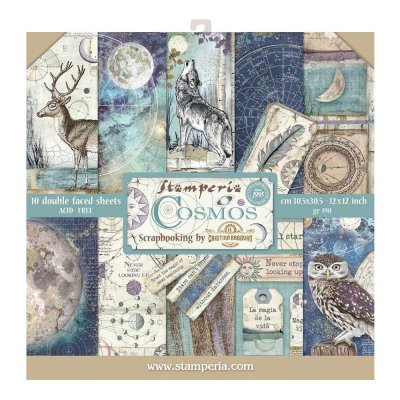 Stamperia 12”x12” Paper Pack - Cosmos (10 sheets)