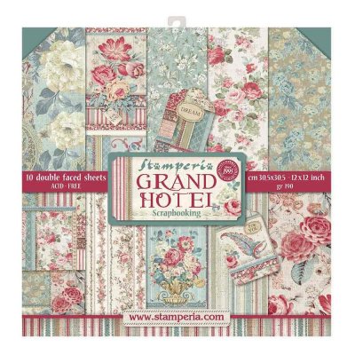 Stamperia 12”x12” Paper Pack - Grand Hotel (10 sheets)