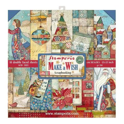 Stamperia 12”x12” Paper Pack - Make A Wish (10 sheets)
