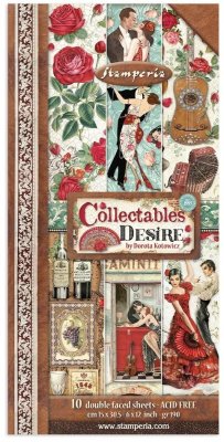 Stamperia 6”x12” Paper Pack - Desire (10 sheets)