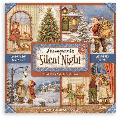 Stamperia 12"x12" Single-sided Paper Pack - Silent Night (22 sheets)