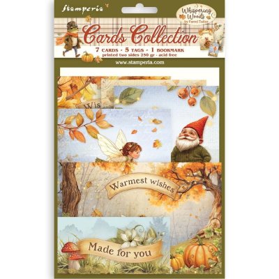 Stamperia Cards Collection - Whispering Woods
