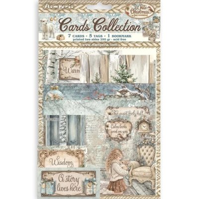 Stamperia Cards Collection - White Christmas