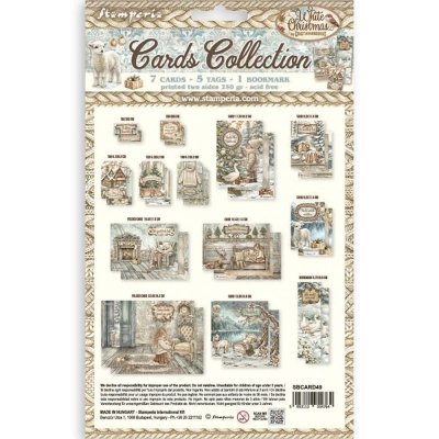 Stamperia Cards Collection - White Christmas