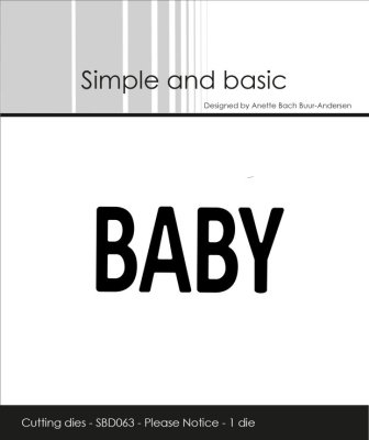 Simple and Basic Dies - Baby