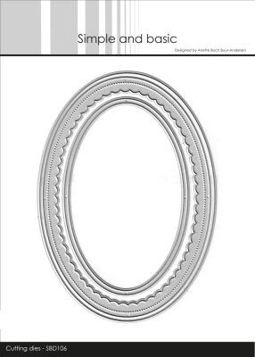 Simple and Basic Dies - Card Base Oval with Inlay
