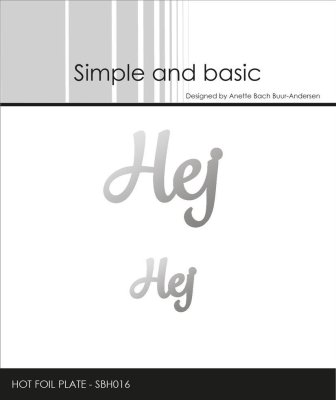 Simple and Basic Hot Foil Plates - Hej