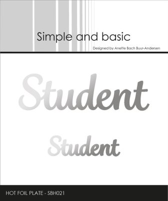 Simple and Basic Hot Foil Plates - Student