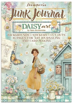 Stamperia Junk Journal - Daisy Art Stickers Backgrounds & Cut-Outs