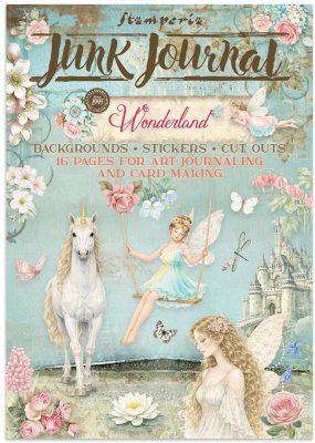 Stamperia Junk Journal - Wonderland Stickers, Backgrounds, Cut-Outs