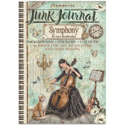 Stamperia Junk Journal - Symphony Stickers, Backgrounds, Cut-Outs