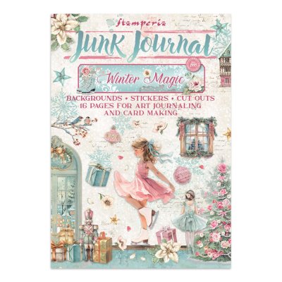 Stamperia Junk Journal - Winter Magic Backgrounds, Stickers, Cut-Outs