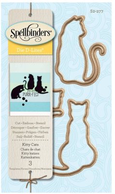 Spellbinders D-Lites Dies - Kitty Cats (3 dies)
