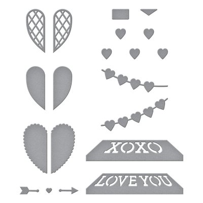 Spellbinders Etched Dies - Open House Valentines