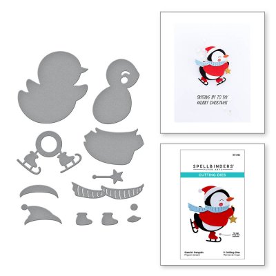 Spellbinders Etched Dies - Dancin' Penguin