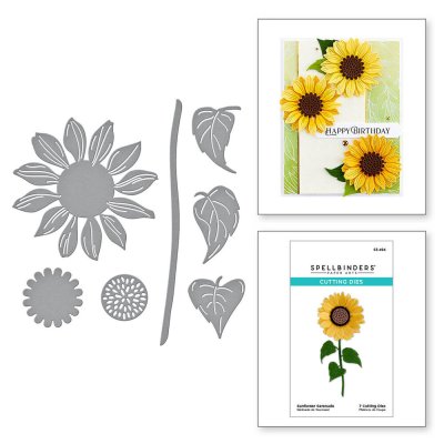 Spellbinders Etched Dies - Sunflower Serenade