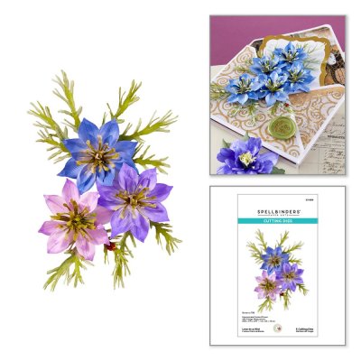 Spellbinders Etched Dies - Love-in-a-Mist by Susan Tierney-Cockburn