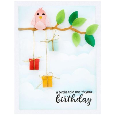 Spellbinders Etched Dies - Sweet Birds On A Branch (9 dies)