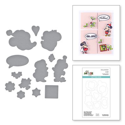 Spellbinders Etched Dies - Say Cheese Classic Mouse Christmas
