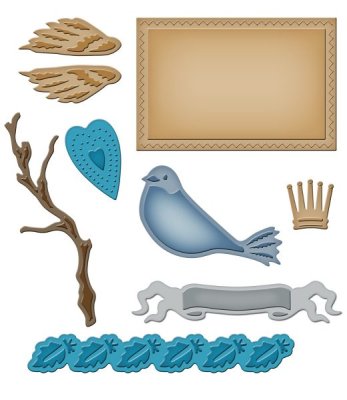 Spellbinders Shapeabilities - Mixed Media Elements (9 dies)