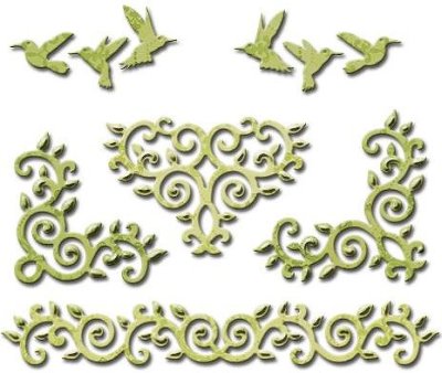 Spellbinders Shapeabilities Dies - Draping Vines Elements