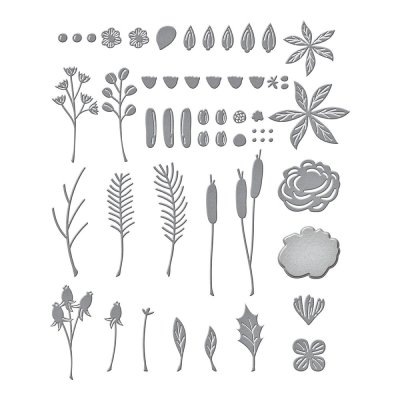 Spellbinders Etched Dies - Holiday Blooms
