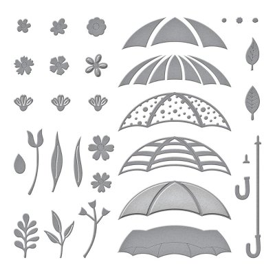 Spellbinders Etched Dies - Umbrella Bloom