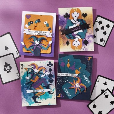 Spellbinders Etched Dies - Wild Joker