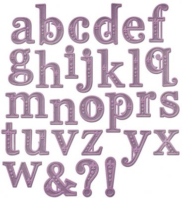 Spellbinders Shapeabilities Dies - Victorian Alphabet