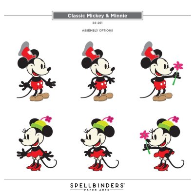 Spellbinders Etched Dies From Say Cheese Classic Mouse - Steamboat Willie Duo (34 dies)