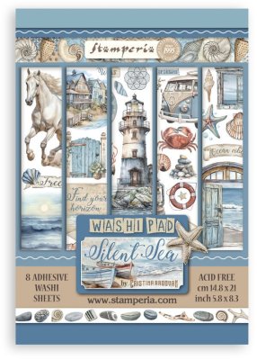 Stamperia A5 Washi Pad - Silent Sea