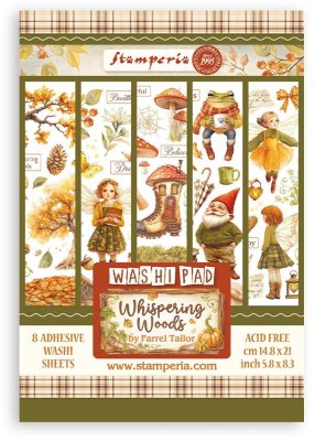Stamperia A5 Washi Pad - Whispering Woods