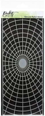 Picket Fence Studios 4"x10" Stencil - Slim Line Radial
