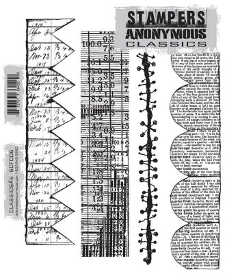 Tim Holtz Stampers Anonymous Cling Stamps - Classics #6