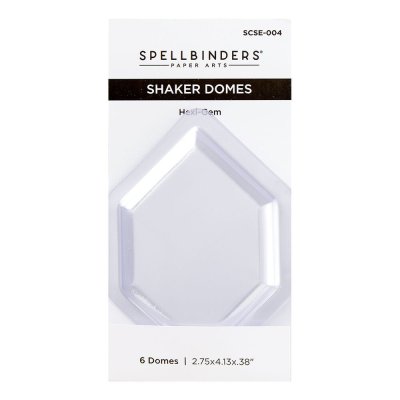 Spellbinders Shaker Domes - Hexi-Gem (6 pack)