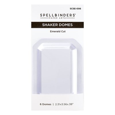 Spellbinders Shaker Domes - Emerald Cut (6 pack)