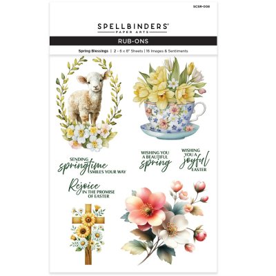 Spellbinders Rub-On Sheets - Spring Blessings